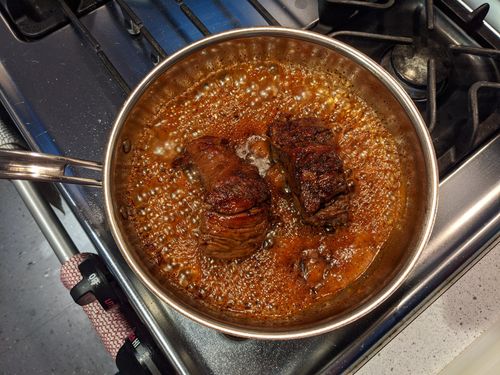 Sauce thickened