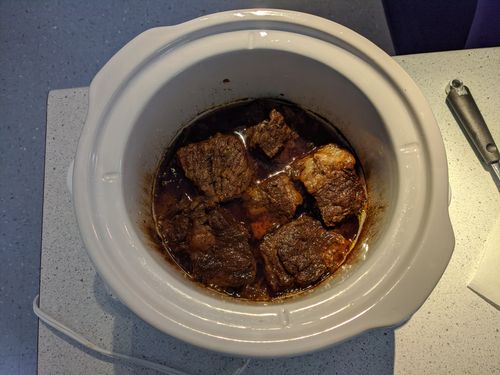 Barbacoa after cooking