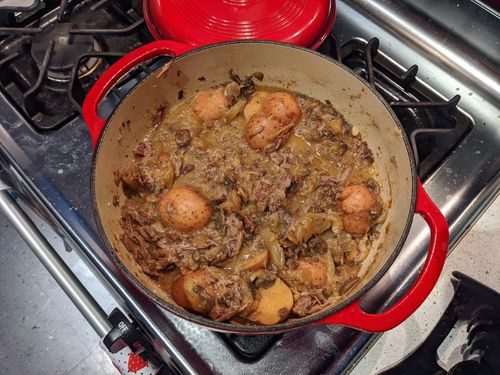 Pot roast after shred