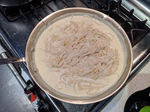 Alfredo after pasta