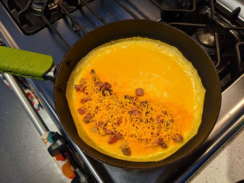 Omelet with filling