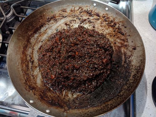 Zha jiang after reduction