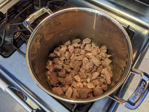Seared meat