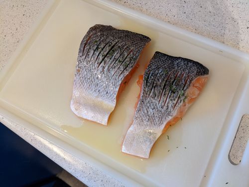 Salmon oiled