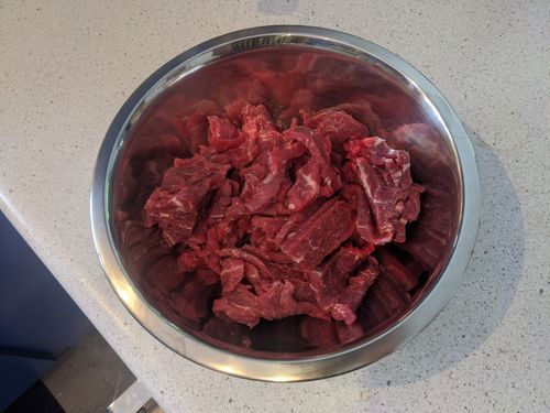 Beef sliced