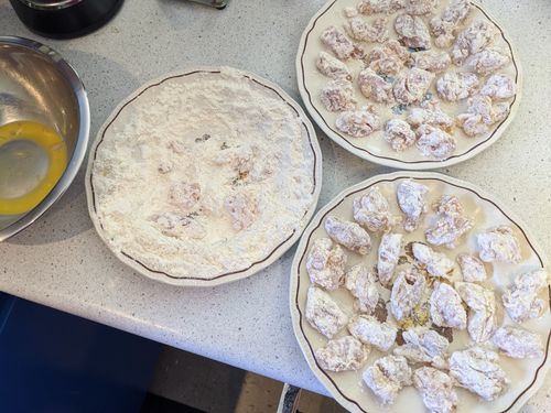 Battered chicken