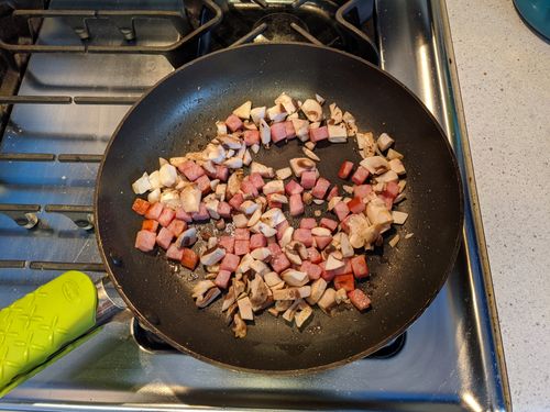 Meat and vegetable filling