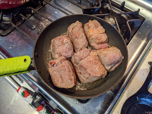 Seared chuck roast