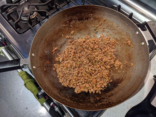 Mapo tofu after doubanjiang