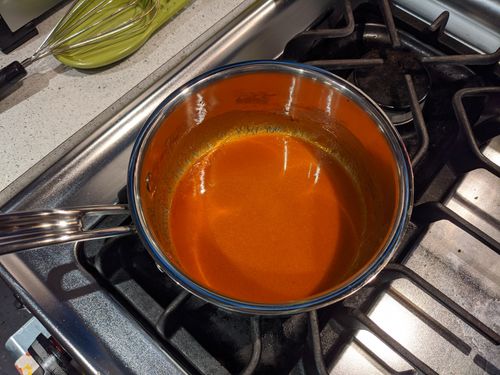 Buffalo sauce after combine