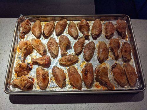 Wings after baking