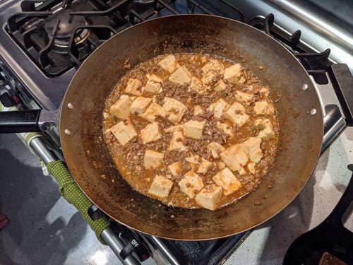 Mapo tofu after sauce