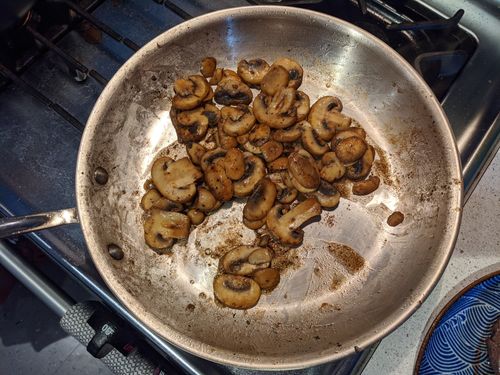 Mushrooms cooked