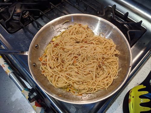 Olive oil after pasta