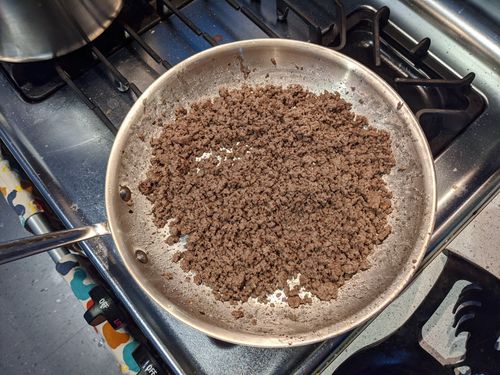 Spaghetti sauce after meat