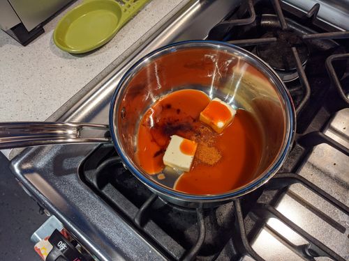 Buffalo sauce before combine