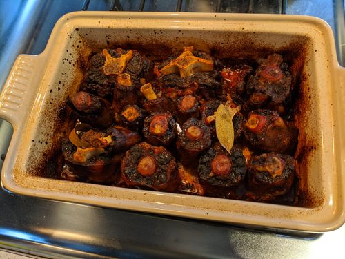 Oxtail after braise