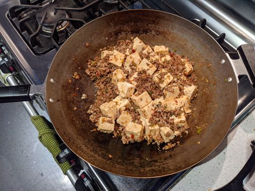 Mapo tofu after tofu