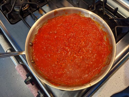 Sauce after simmer