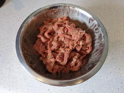 Beef after marinade