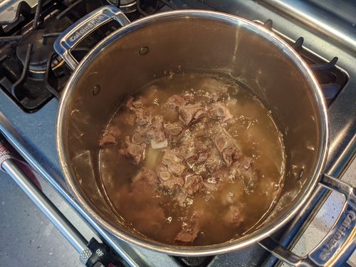 Ribs simmered