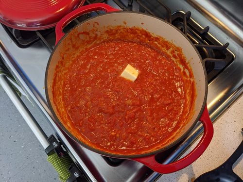 Marinara sauce after butter