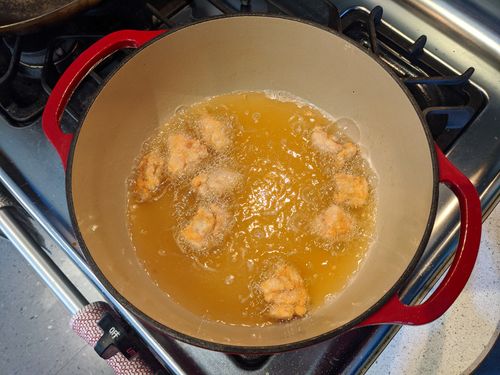 Chicken frying