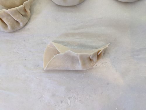 Dumpling pleated right