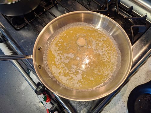Butter and garlic
