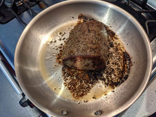 Beef after searing