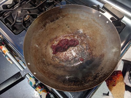 Lees after cooking