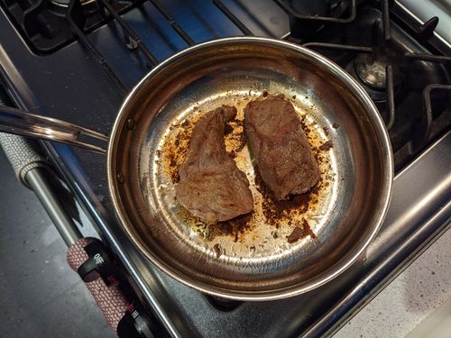 Seared steaks