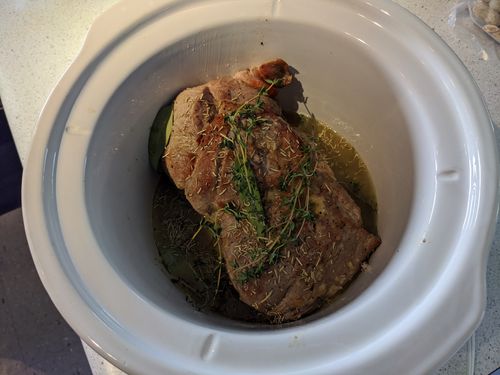 Pork with herbs