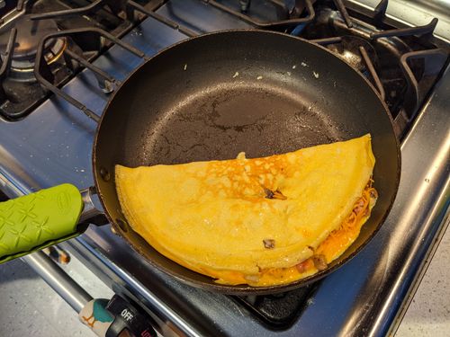 Omelet folded