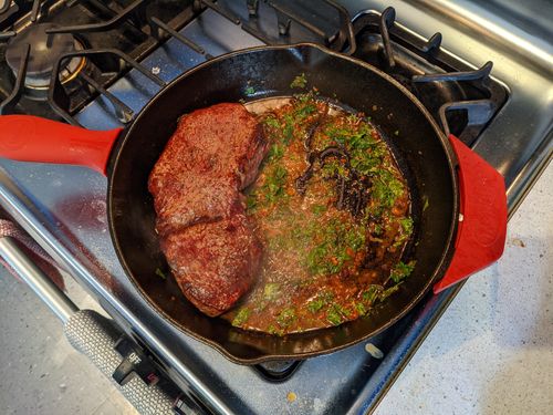 Chimichurri and steak