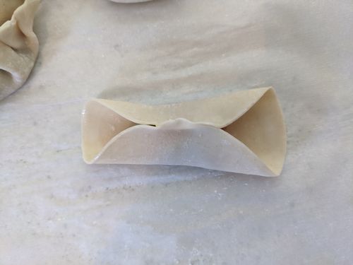 Dumpling folded