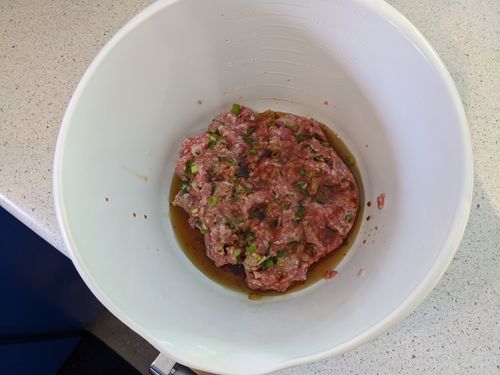 Meat and seasoning